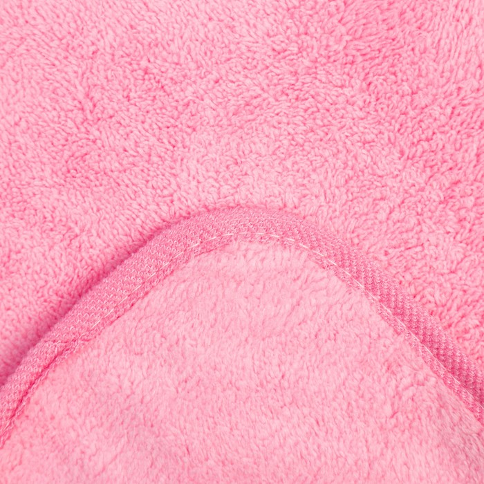 Кухонное полотенце Доляна "Бантик"цв.розовый  28х40 см, микрофибра, 100% п/э - фото 1927781645