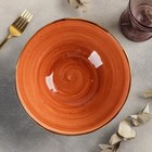 Салатник керамический «Сапфир», 1,3 л, 22×7,3 см, цвет оранжевый - Фото 2
