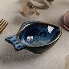 Блюдо «Лунная тропа», 11×8×3.5 см, керамика - Фото 1