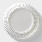 Тарелка керамическая десертная «Иллюзия», d=18 см, цвет белый и серый - Фото 4