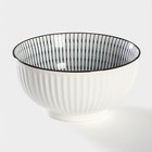 Cалатник керамический «Иллюзия», 850 мл, цвет белый и серый - фото 319721339