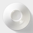 Салатник керамический «Иллюзия», 1,1 л, цвет белый и серый - фото 4337092