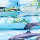 Постельное бельё "Этель Магнифико" евро Дельфины 200*220 см, 220*230 см, 50*70 + 3 см - 2 шт. - Фото 2