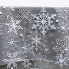 Новогодняя Скатерть одноразовая «С Новым годом», снежинки, 130х200 см - Фото 4
