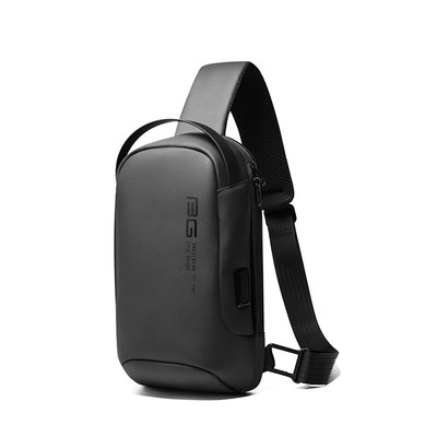 BG7221 Рюкзак-слинг Bange, отдел на молнии, с USB, цвет серый (9.7"), 18х11х31см