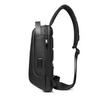 BG7221 Рюкзак-слинг Bange, отдел на молнии, с USB, цвет серый (9.7"), 18х11х31см - Фото 4