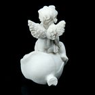 Сувенир полистоун "Задумчивый ангелок на розочке" МИКС 6,5х3,5х3,8 см - Фото 4