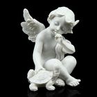 Сувенир полистоун "Ангелок со зверюшкой" 7,5х5,3х5,7 см - Фото 1