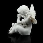 Сувенир полистоун "Ангелок со зверюшкой" 7,5х5,3х5,7 см - Фото 4