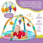 Развивающий коврик с дугами «Друзья Африки», 5 игрушек, размер 84х84 см - фото 6619356