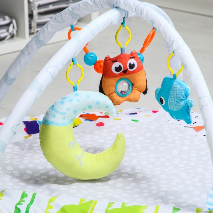 Развивающий коврик «Совушка», подушечки, с дугами, 84х82х0,5 51641