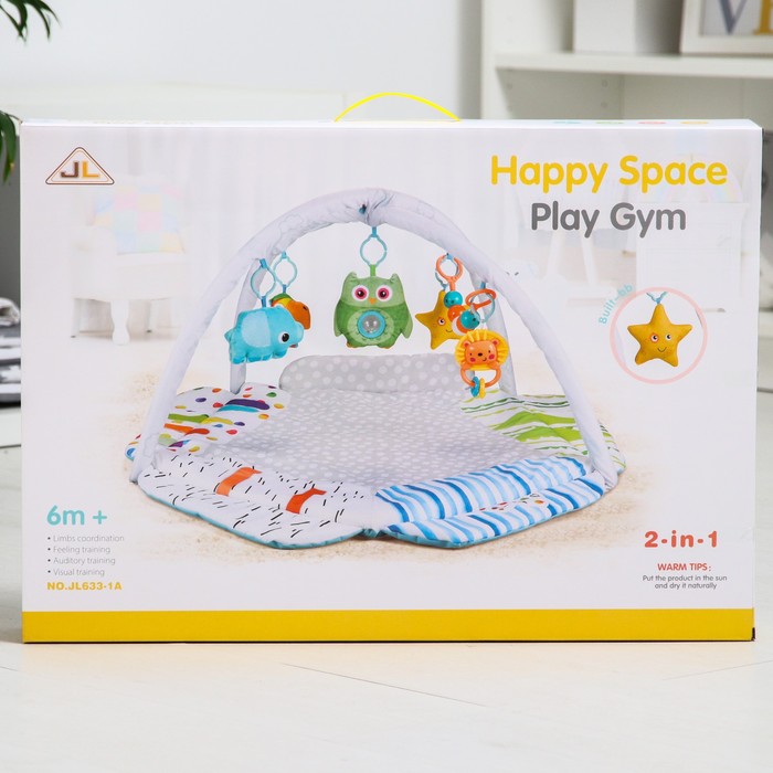 Развивающий коврик «Совушка», подушечки, с дугами, 84х82х0,5 51641