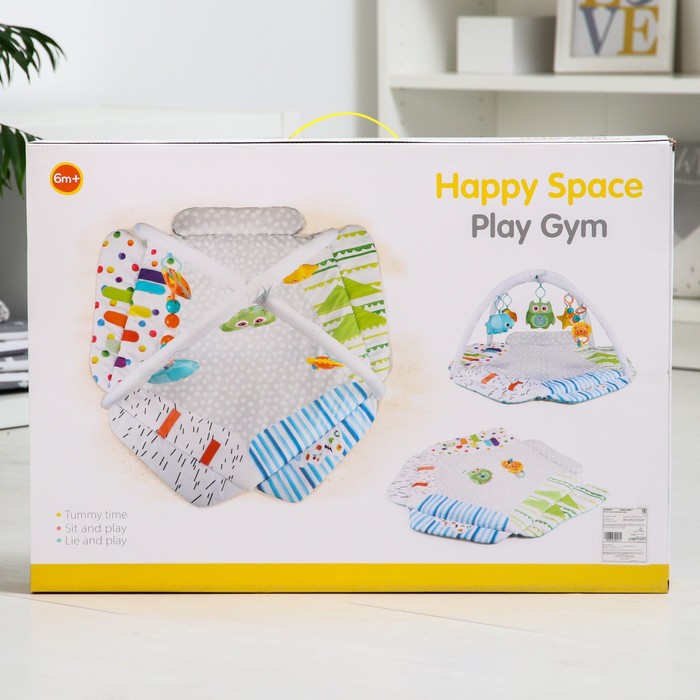 Развивающий коврик «Совушка», подушечки, с дугами, 84х82х0,5 51641