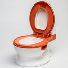 Горшок-унитаз, цвет белый/красный - фото 24065014
