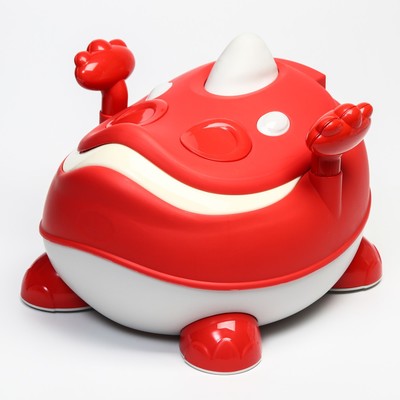 Горшок детский «Динозаврик», красный