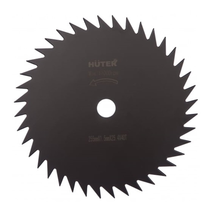 Нож для триммера Huter GTD-40T, 255х25.4 мм, 40 зубьев - Фото 1