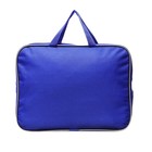 Папка с ручками текстильная А4, 350×270×70 мм, Calligrata «Офис», внутренний карман, синяя - Фото 1