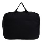 Папка с ручками текстильная А4, 350×270×70 мм, Calligrata «Офис», внутренний карман, чёрная - Фото 1