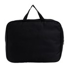 Папка с ручками текстильная А4, 350×270×70 мм, Calligrata «Офис», внутренний карман, чёрная - Фото 3