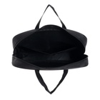 Папка с ручками текстильная А4, 350×270×70 мм, Calligrata «Офис», внутренний карман, чёрная - фото 809602274