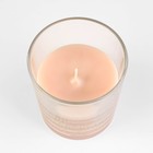 Свеча в стакане ароматическая "Яблоки в карамели", 6,5х8 см, бежевый - Фото 4