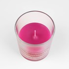 Свеча в стакане ароматическая "Морозная вишня", 6,5х8 см, бордовый - фото 11880671