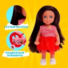 Кукла малышка Лина на велопрогулке с велосипедом и аксессуарами, МИКС - Фото 3