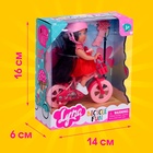 Кукла малышка Лина на велопрогулке с велосипедом и аксессуарами, МИКС - Фото 6