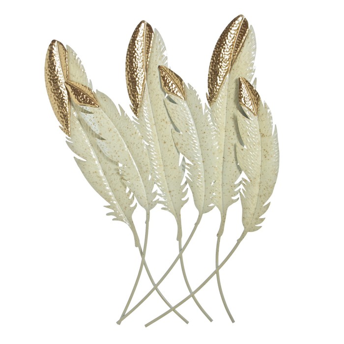 Белое перо примета. Перо из металла. Изображение перья белые с золотом. Декор настенный металл "Цветочная симфония" белый с золотом 64х128 см. Вечер из белых перьев с золотом.