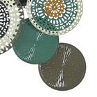 Декор настенный металл "Модерн" серый с бирюзой 64х7х112 см - фото 21401924