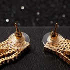 Серьги висячие со стразами «Водопад» прямые нити, цвет белый в золоте, 11,5 см 7481062