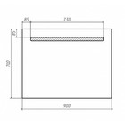 Зеркало с подсветкой «Домино» Good Light 90, 700×900 мм - Фото 2