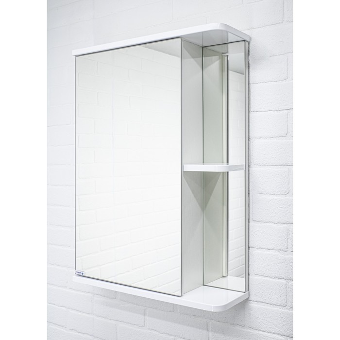 Зеркало шкаф для ванной комнаты Айсберг Норма 1-50, левый