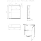 Зеркало шкаф для ванной комнаты Айсберг Норма 1-60, правый - Фото 5