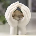 Фигурка полистоун «Ангелочек спящий в ладошках», 6.7×5.5×4.3 см - Фото 4