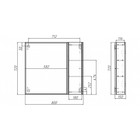 Зеркало шкаф для ванной комнаты Домино Uno 80, Дуб Вотан, с подсветкой, правый - Фото 2