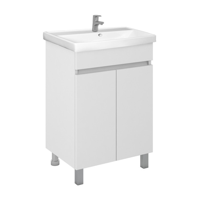 Тумба «Айсберг. Норма», под раковину «Енисей 50», без ящика, 470×384×820 мм, цвет белый - Фото 1
