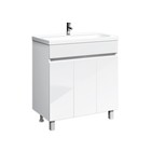 Тумба «Айсберг. Норма», под раковину «Миранда 80», без ящика, 772×434×820 мм, цвет белый - Фото 1