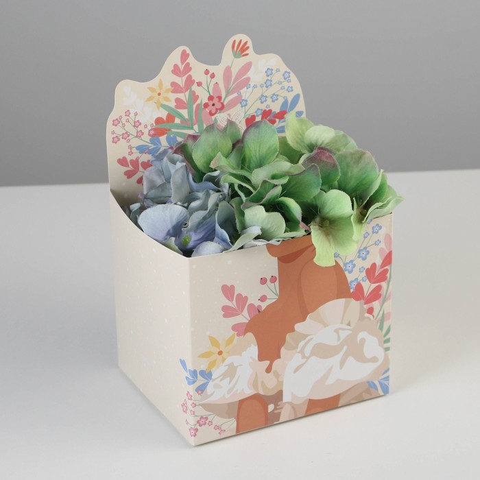 

Коробки для мини букетов «FLOWER», 12 × 20 × 10 см