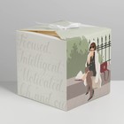 Коробка подарочная складная, упаковка, «GIRL», 18 х 18 х 18 см 7150139