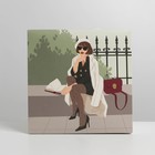 Коробка подарочная складная, упаковка, «GIRL», 18 х 18 х 18 см 7150139