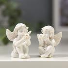 Фигурка полистоун «Ангелочек рассматривает жемчужину», 3.5×2.5×2.8 см, МИКС - Фото 2