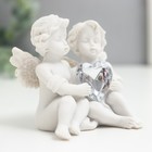 Сувенир полистоун "Ангелочки с хрустальным сердцем" 6,5х7,5х5 см МИКС - Фото 4