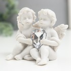 Сувенир полистоун "Ангелочки с хрустальным сердцем" 6,5х7,5х5 см МИКС - Фото 5