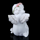 Сувенир полистоун "Ангел в венке из роз задумчивый" 6,8х5,5х4,5 см - Фото 4