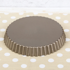 Форма для выпечки Доляна «Рифлёный круг. Доротея», 23×3 см, антипригарное покрытие, цвет МИКС - Фото 3