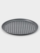 Форма для пиццы Доляна «Жаклин», 33×1.5 см, перфорированная, антипригарное покрытие, чёрная - Фото 1