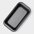 Форма для выпечки Доляна «Жаклин. Хлеб», 27.5×15×7 см, антипригарное покрытие, углеродистая сталь, чёрная - Фото 3