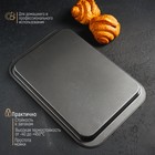 Противень Доляна «Жаклин. Прямоугольник», 25.7×37.5×2 см, антипригарное покрытие, чёрный - Фото 6