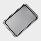Противень Доляна «Жаклин. Прямоугольник», 47.5×31.5×2.5 см, антипригарное покрытие, чёрный - Фото 3